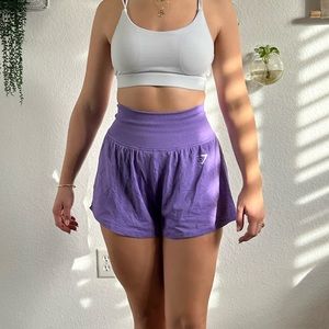 GYMSHARK purple shorts